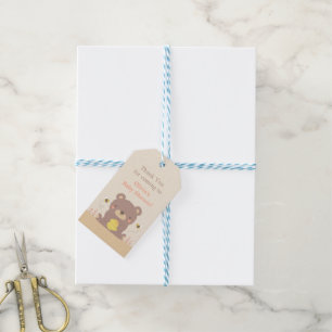 Süße Wald-Bär-Baby-Party-Dankeschön-Geschenkanhäng Geschenkanhänger