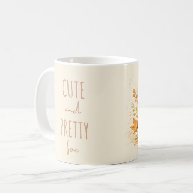 Süße Wald-Fuchs-Tasse Kaffeetasse (Vorderseite Links)