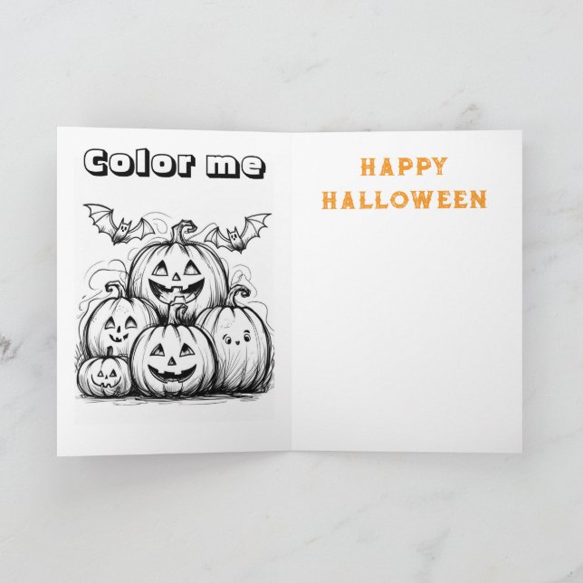 Süße Waldfee Halloween Karte (Innenseite)