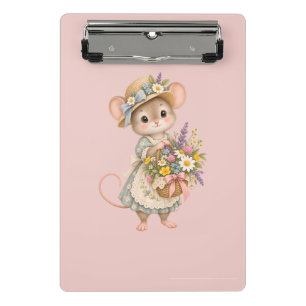 Süße Waldmaus – Europäisches Cottage Mini Klemmbrett