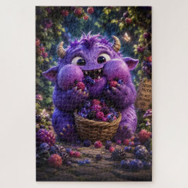 Süße Waldmonster-Fantasie-Kunst des Beerendieb Puzzle