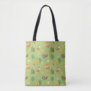 Süße Waldtier-Muster-Tasche