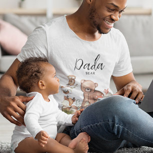 Süße Waldtiere Baby Shower Papa Bär T-Shirt