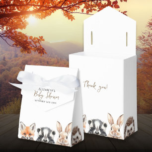 Süße Waldtiere Freunde Holzland Tiere Baby Shower Geschenkschachtel