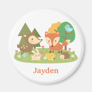 Süße Waldtiere für Kinder Magnet