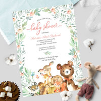 Süße Waldtiere Grünzeug Babyparty
