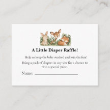 Süße Waldtiere Windel-Raffle