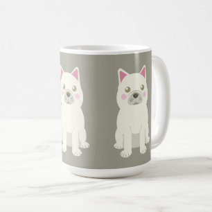 Süße Wangen Französische Bulldogge Kaffeetasse