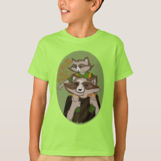 Süße Waschbären-Abenteuer warten zum Gedenken T-Shirt