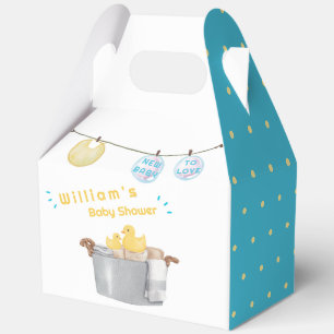 Süße Wäscheleine Gummiente Babyparty Geschenkschachtel