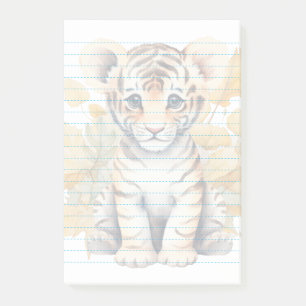 Süße Wasserfarbe-Baby-Tiger-Linien-Post-it-Notizen Post-it Klebezettel