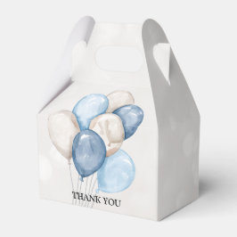 Süße Wasserfarbe Blau Weiße Ballons Party Geschenkschachtel