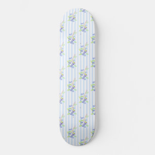 Süße Wasserfarbe Blaubeer Botanische Streifen Must Skateboard