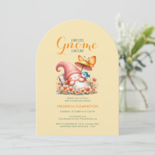 Süße Wasserfarbe Gnom Baby Shower Einladung