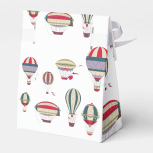 Süße Wasserfarbe-Heißluftballon-Partygeschenkbox Geschenkschachtel