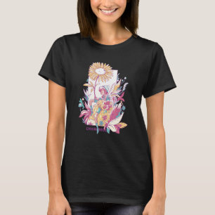 Süße Wasserfarbe Kamille Blumen Bunte Gärtnerin T-Shirt