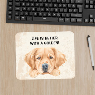 Süße Wasserfarbe-Lu-Golden-Vintage Mousepad