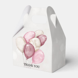 Süße Wasserfarbe Rosa Weiße Ballons Party Geschenkschachtel