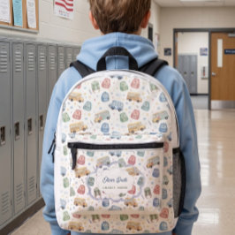 Süße Wasserfarbe-Schulbus-Rucksack mit individuell Bedruckter Rucksack