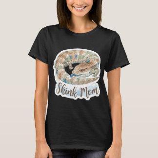 Süße Wasserfarbe Skink-Mutter Blaue Zunge T-Shirt