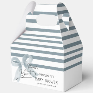 Süße Wasserfarbe Staubblauer Bogen Baby Shower Geschenkschachtel