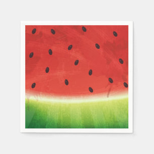 Süße Wasserfarbe Wassermelone Riesiger lustiger Sl Serviette