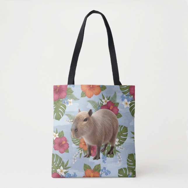 Süße Wasserfarben-Capybara-Tier-Illustration (Vorderseite)