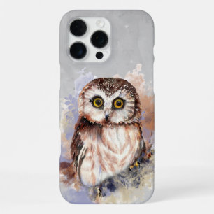 Süße Wasserfarben-Eule Vogel Wildtier-Kunst iPhone 16 Pro Max Hülle
