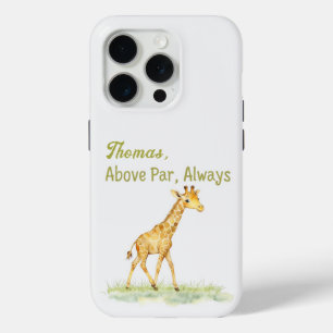Süße Wasserfarben-Giraffe vom Golfplatz auf Case-Mate iPhone Hülle