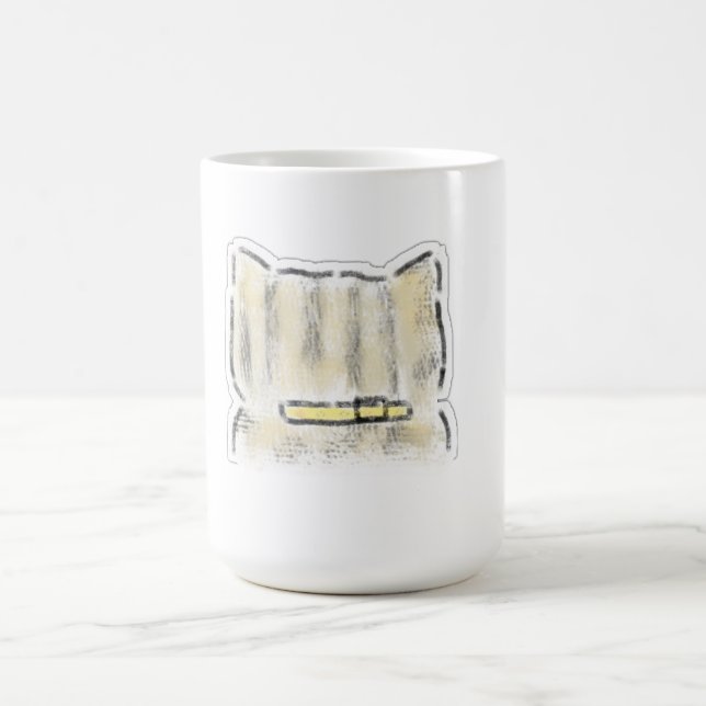 Süße Wasserfarben-Katze-Illustration Kaffeetasse (Mittel)