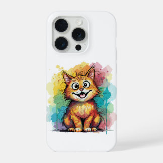 Süße Wasserfarben-Katzen-Handyhülle iPhone 15 Pro Hülle