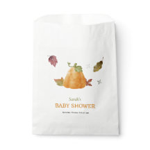 Süße Wasserfarben-Kürbis-Herbst-Baby-Papier-Servie