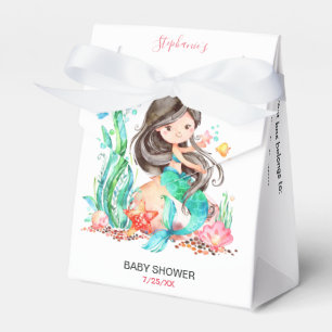 Süße Wasserfarben-Meerjungfrau Unter dem Meer Baby Geschenkschachtel