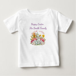 Süße Wasserfarben Ostern Baby T-shirt
