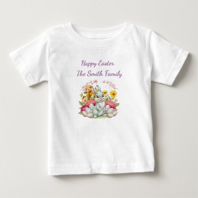 Süße Wasserfarben Ostern Baby T-shirt (Vorderseite)