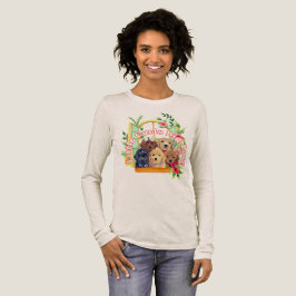 Süße Wasserfarben Pudelwelpen Tri-Blend Shirt