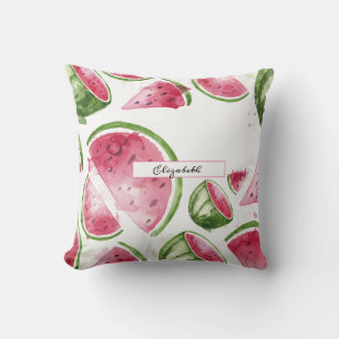 Süße Wasserfarben-Wassermelone Kissen