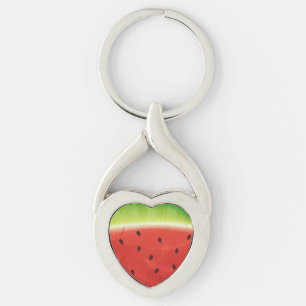 Süße Wassermalfarben-Wassermelone Riesige lustige Schlüsselanhänger