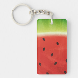 Süße Wassermalfarben-Wassermelone Riesige lustige Schlüsselanhänger