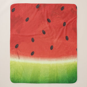 Süße Wassermalfarben-Wassermelone Riesige lustige Sherpadecke