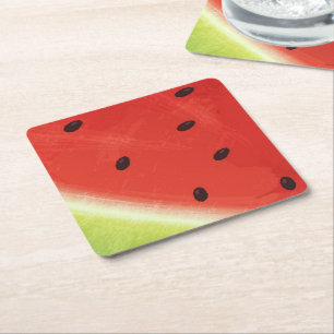 Süße Wassermalfarben-Wassermelone Riesige lustige  Untersetzer