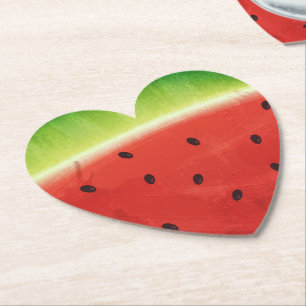 Süße Wassermalfarben-Wassermelone Riesige lustige  Untersetzer