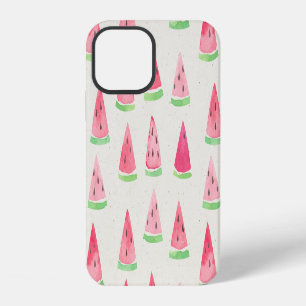 Süße Wassermelone: nahtloses Wasserfarbmuster. iPhone 12 Hülle