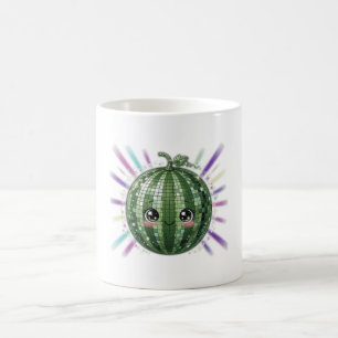 Süße Wassermelonen-Disco-Kugel Kaffeetasse