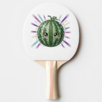 Süße Wassermelonen-Disco-Kugel Tischtennis Schläger