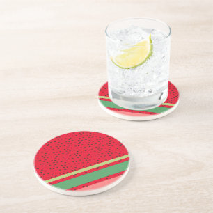Süße Wassermelonen-Fruchtküche Getränkeuntersetzer