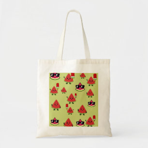 Süße Wassermelonen-Muster-Ästhetik-Canvas-Tasche Tragetasche
