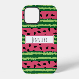 Süße Wassermelonen-Muster Rosa & Grün iPhone 12 Hülle