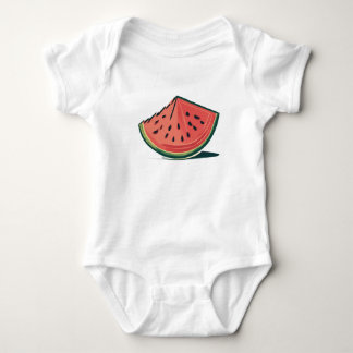 Süße Wassermelonen-Scheibe Baby Strampler