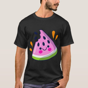 Süße Wassermelonen-Scheibe Biss Lebendiger Sommeru T-Shirt
